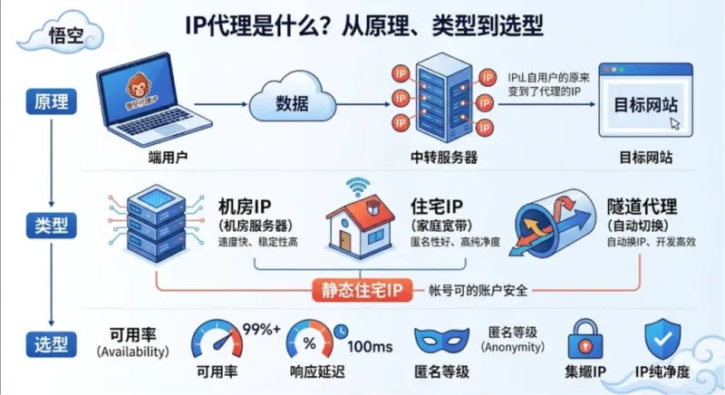 IP代理是什么？从原理、类型到选型，一文讲清